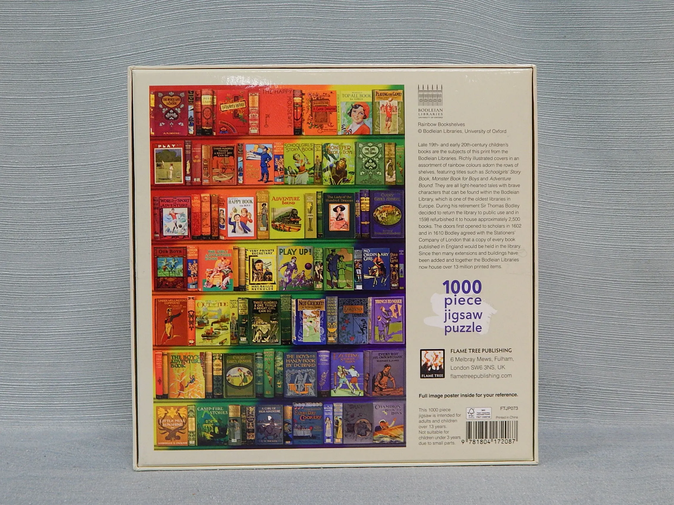 1000 Piece Rainbow Bookshelves Puzzle - Certified Complete!