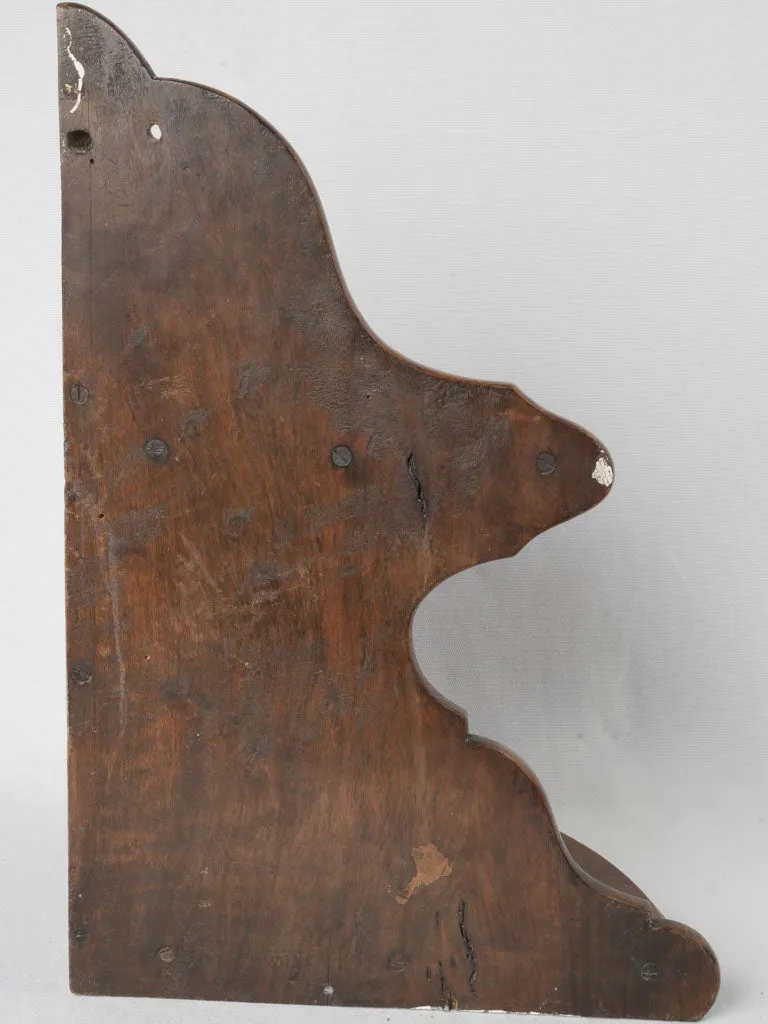 19th Century Cherrywood Provençal Corner Shelf Bracket 19¾"