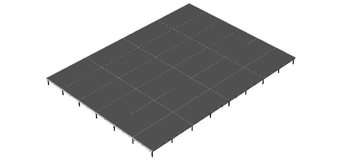 20'X24' Portable Stage Kits using 4X4 Stage Modules