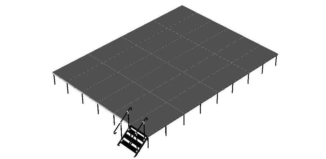 20'X24' Portable Stage Kits using 4X4 Stage Modules