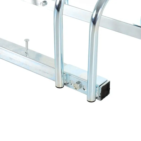 3 Racks Bike Floor Stand - Silver