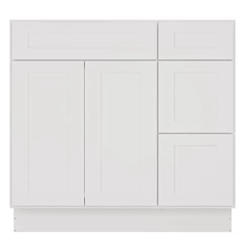 36'' Right Bathroom Vanity Sink Base Cabinets S-V3621DR