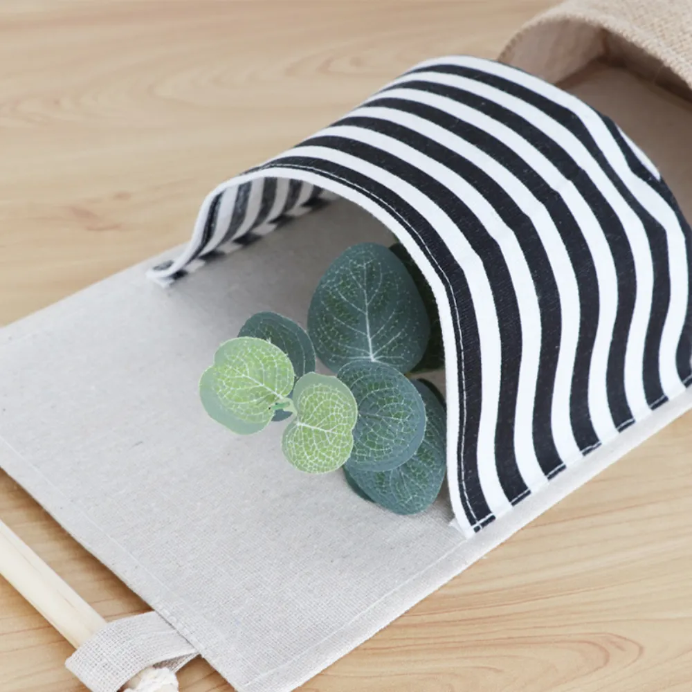 6 Pockets Linen & Cloth Hanging Storage Bag