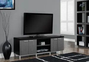 60"L Black Grey Tv Stand