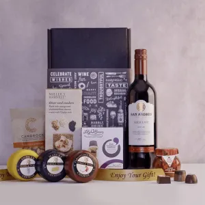 A Trio of Cheeses Wine Hamper