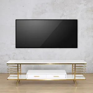 Alba Modern TV Unit - Gold