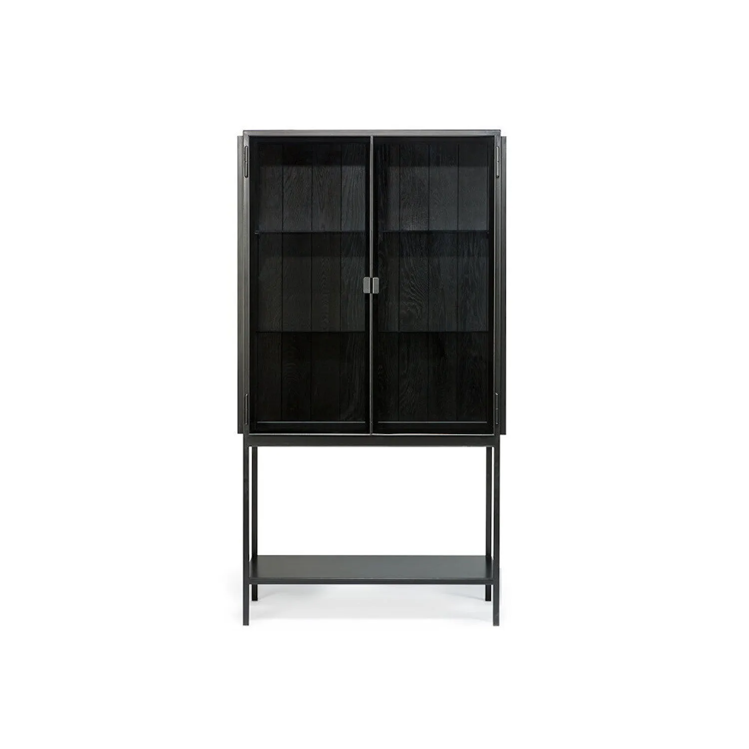 Anders Black Storage Cupboard - 2 Doors