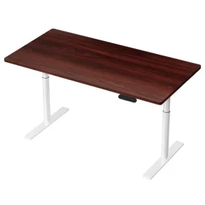 Artiss Electric Standing Desk Adjustable Sit Stand Desks White Walnut 140cm