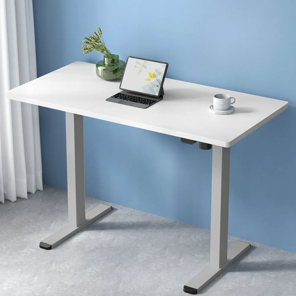 Artiss Electric Standing Desk Motorised Sit Stand Desks Table Grey White 140cm