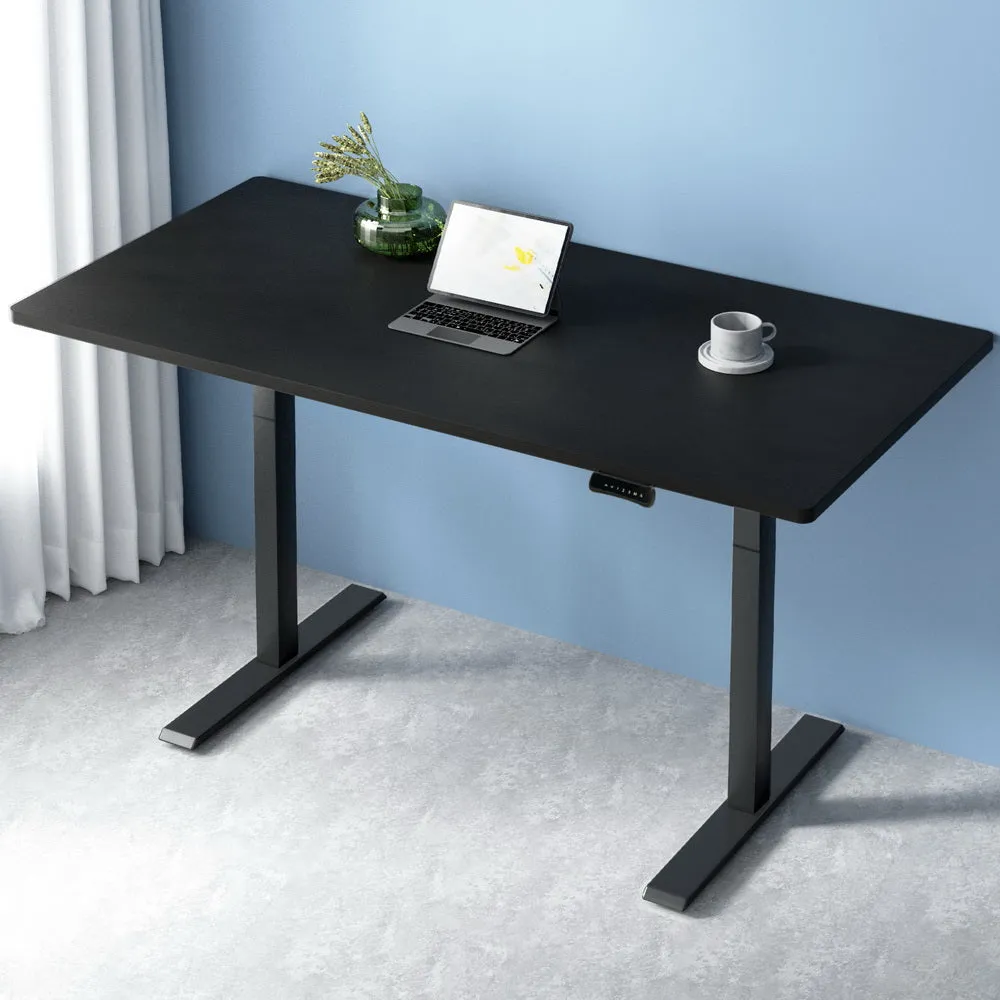 Artiss Standing Desk Electric Height Adjustable Sit Stand Desks Black 140cm