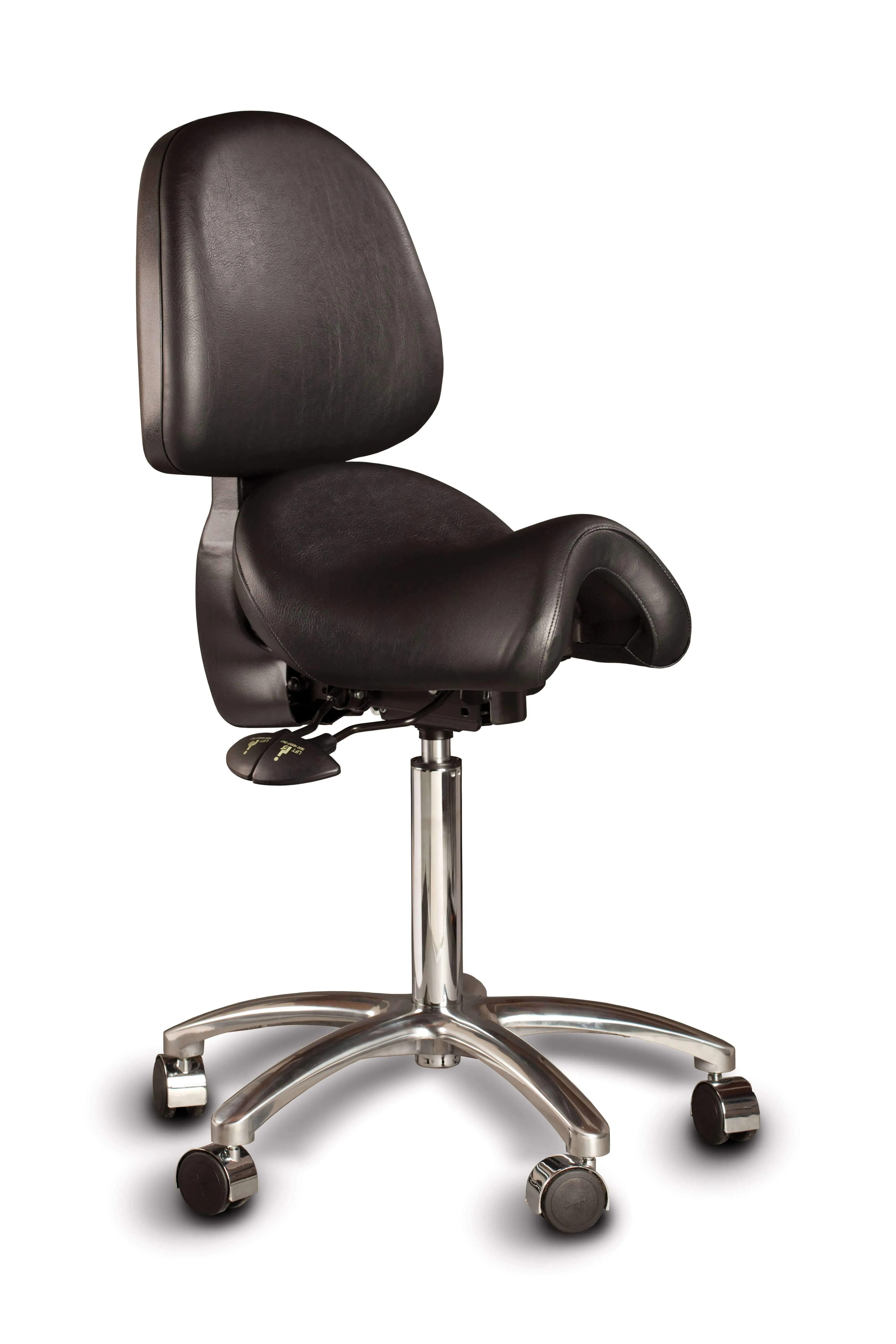 Bambach Backless Saddle Chair – Swing Arm for Comfort and Support