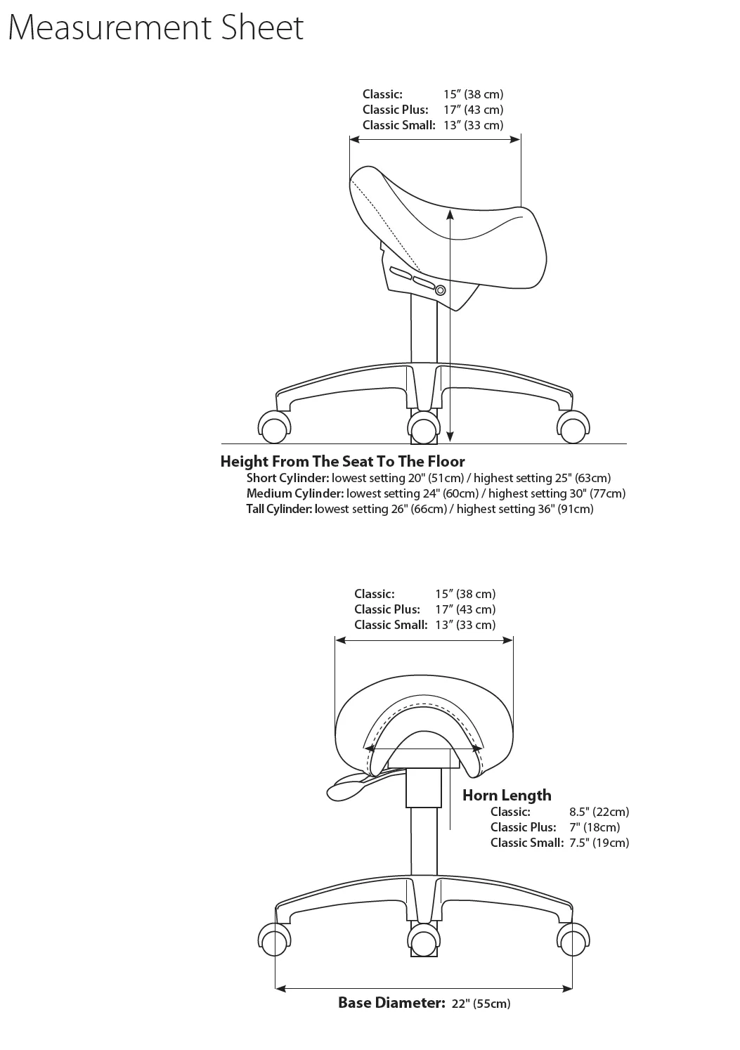 Bambach Backless Saddle Chair – Swing Arm for Comfort and Support