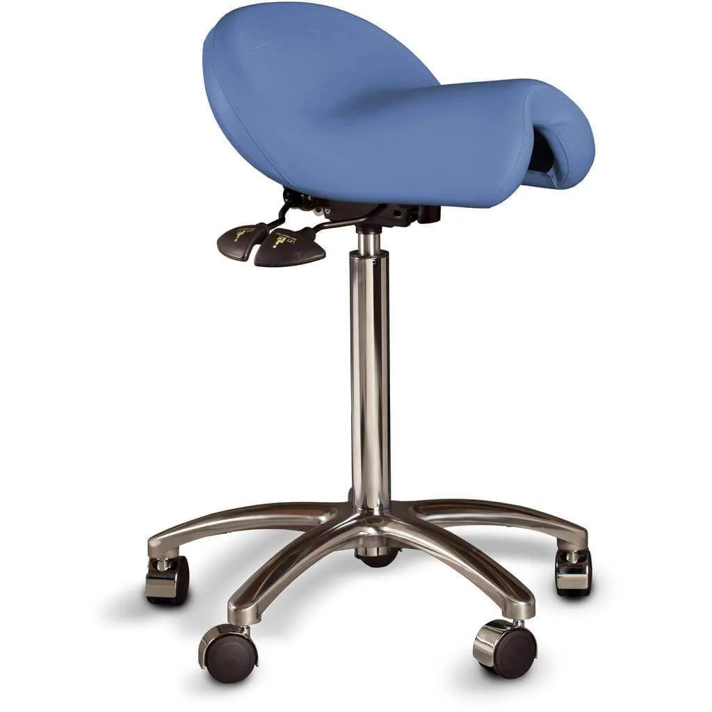 Bambach Backless Saddle Chair – Swing Arm for Comfort and Support