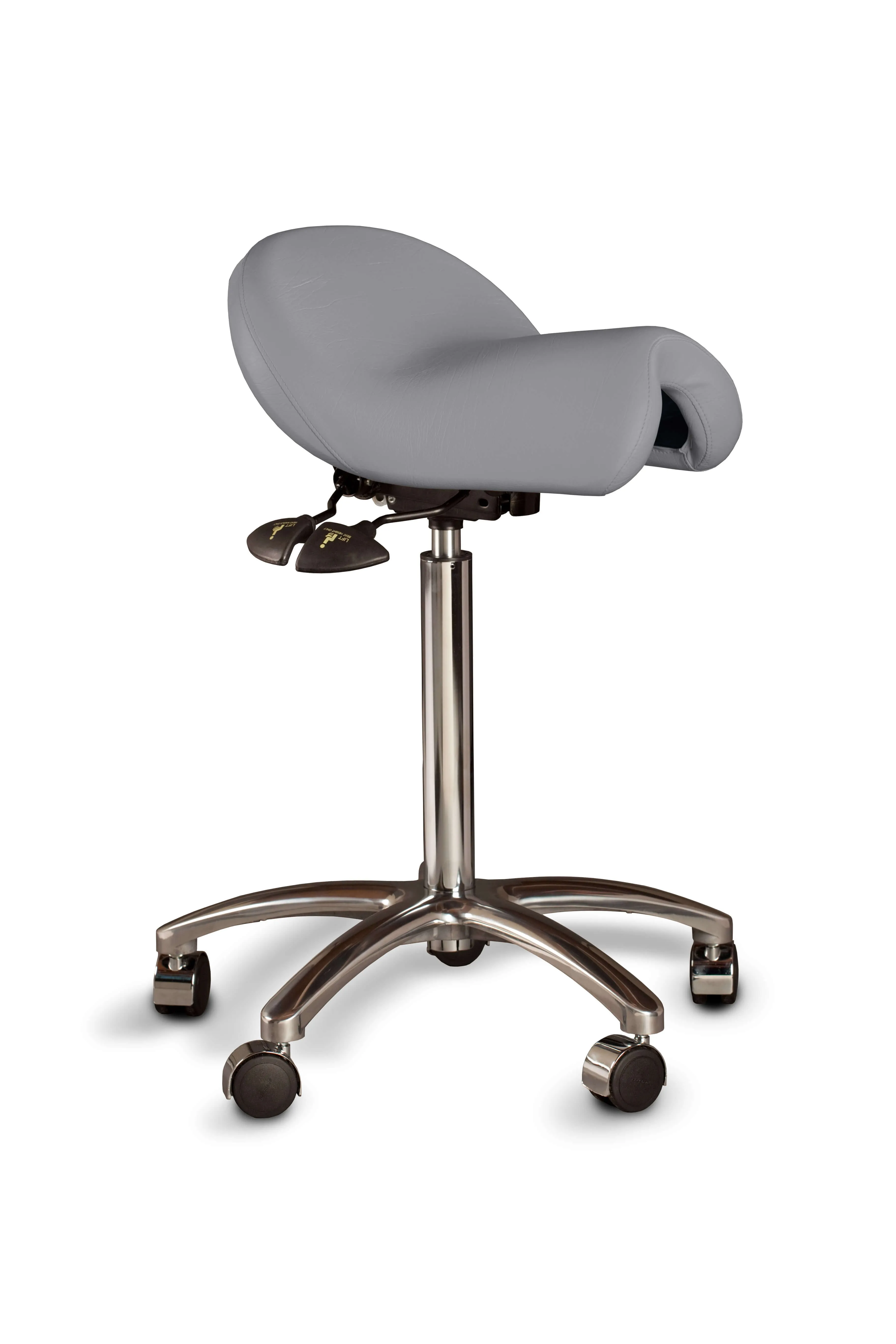 Bambach Backless Saddle Chair – Swing Arm for Comfort and Support