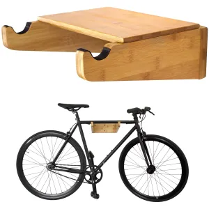 Bamboo Bike Mount with Removeable Shelf