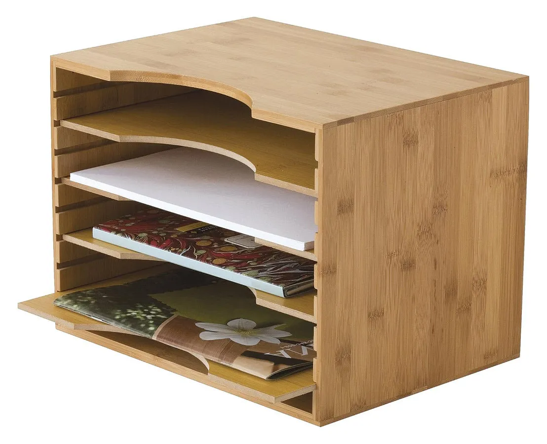 Bamboo File Organizer