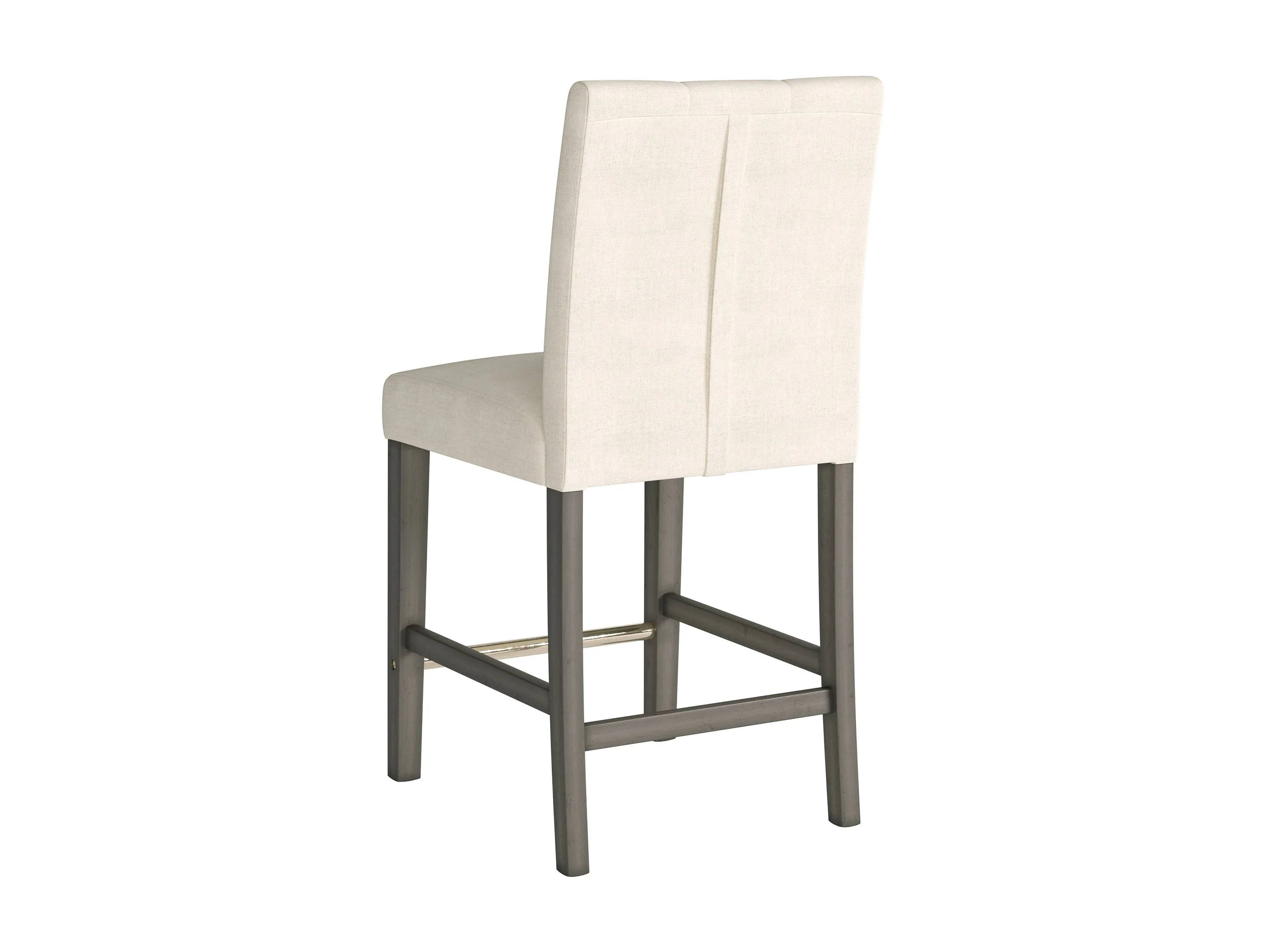 Beige Fabric Counter Height Stool