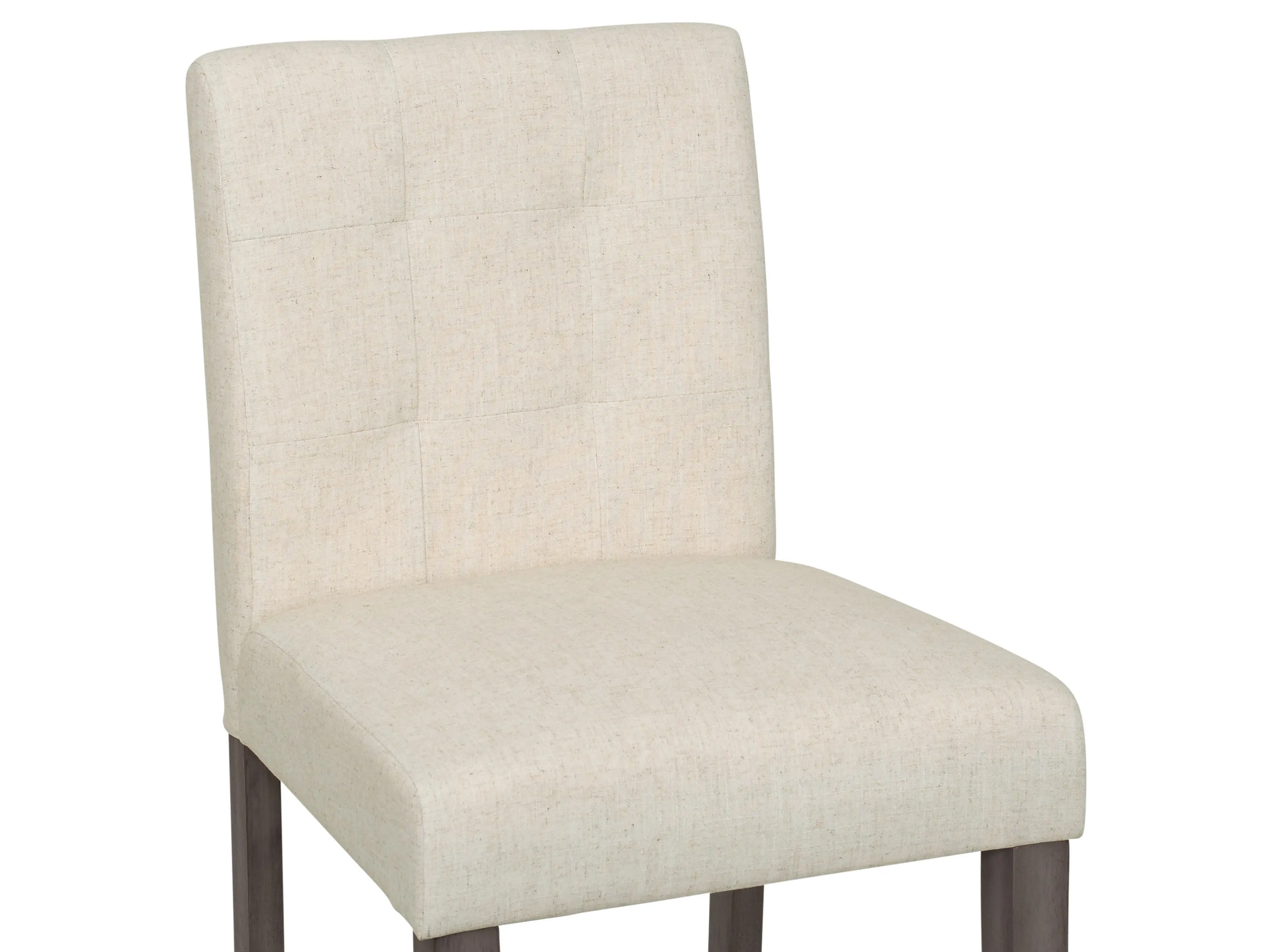 Beige Fabric Counter Height Stool