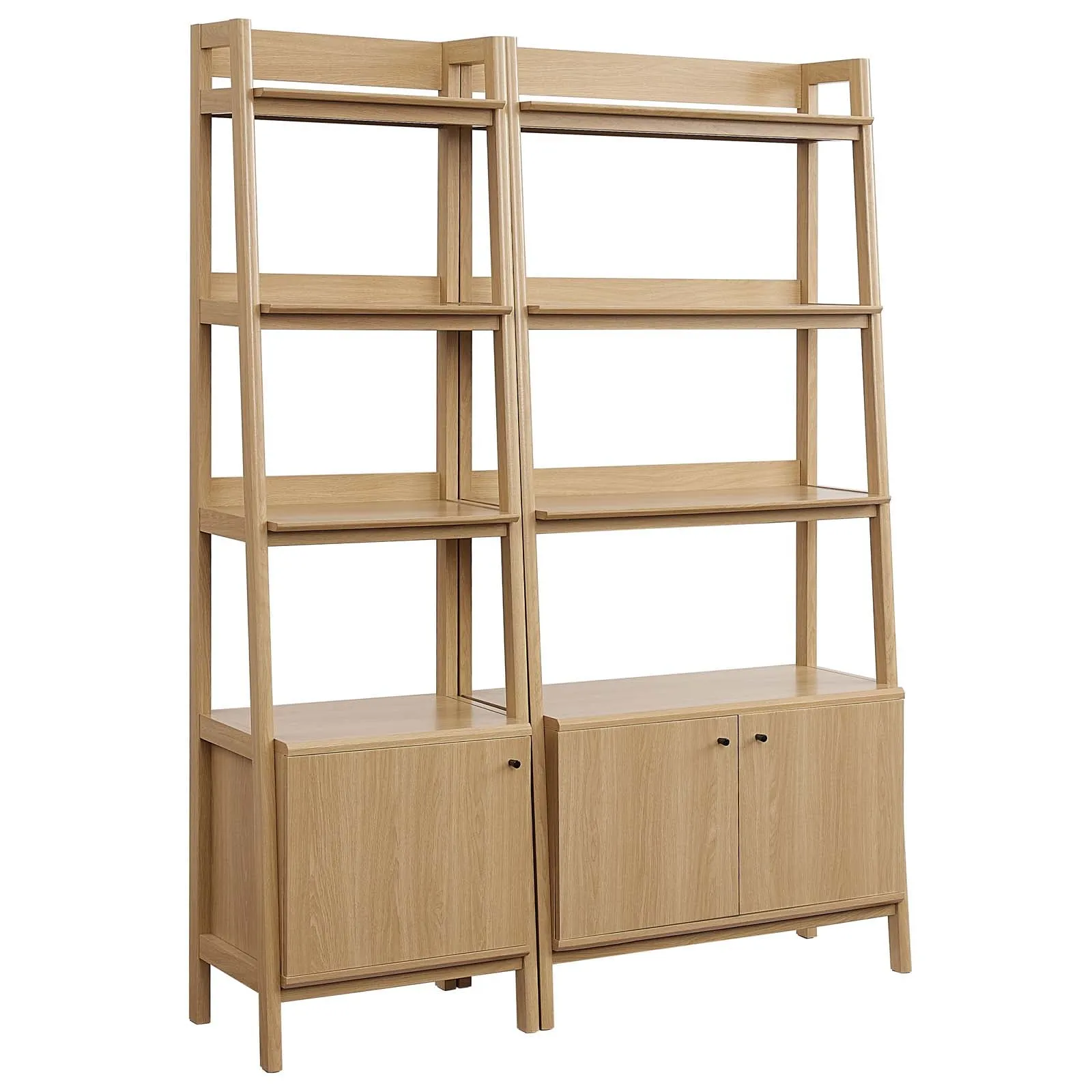 Bixby Wood Bookshelves - Set of 2 By Modway - EEI-6113 - Oak