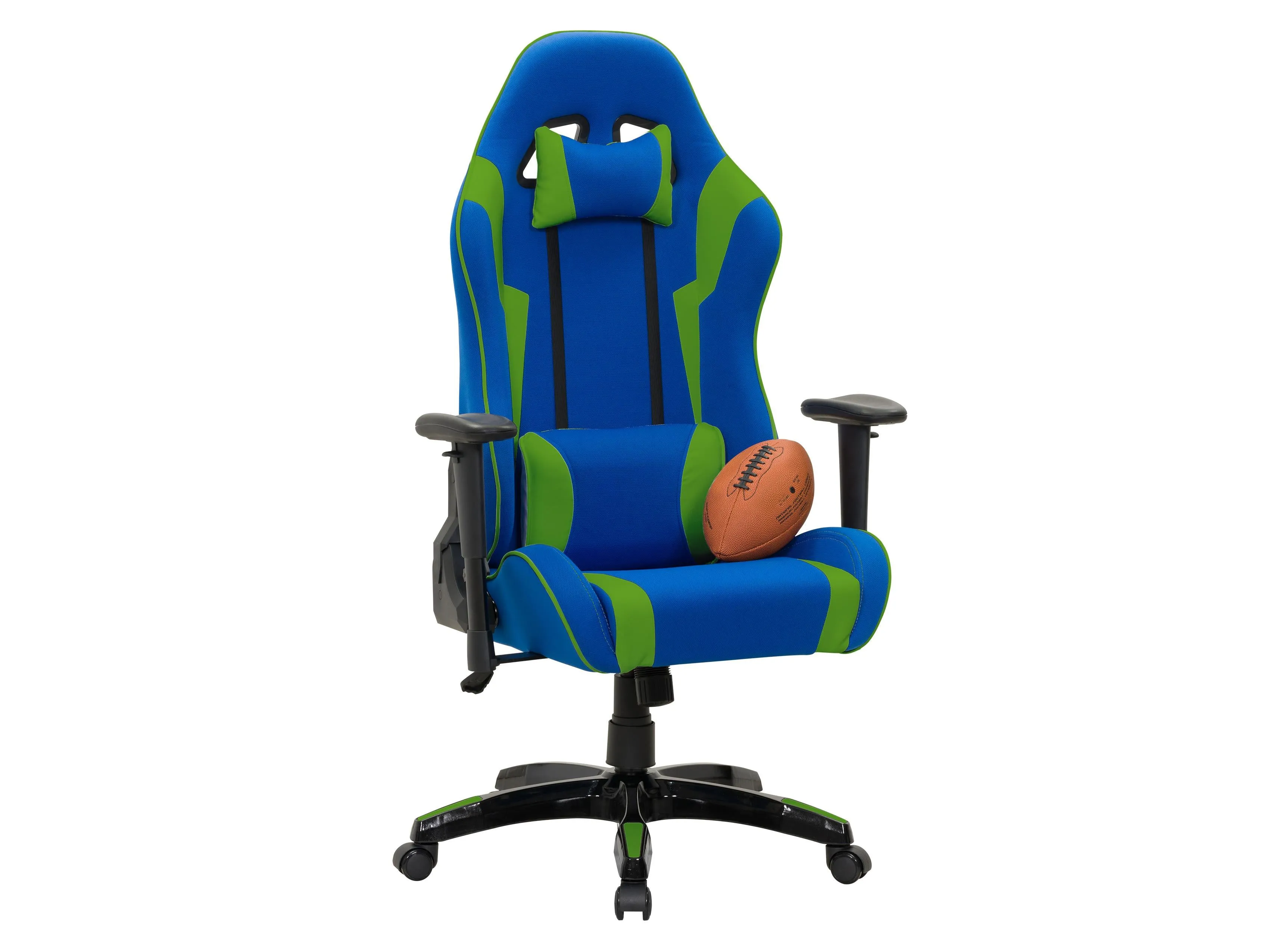 Blue and Green Gaming Office Chair