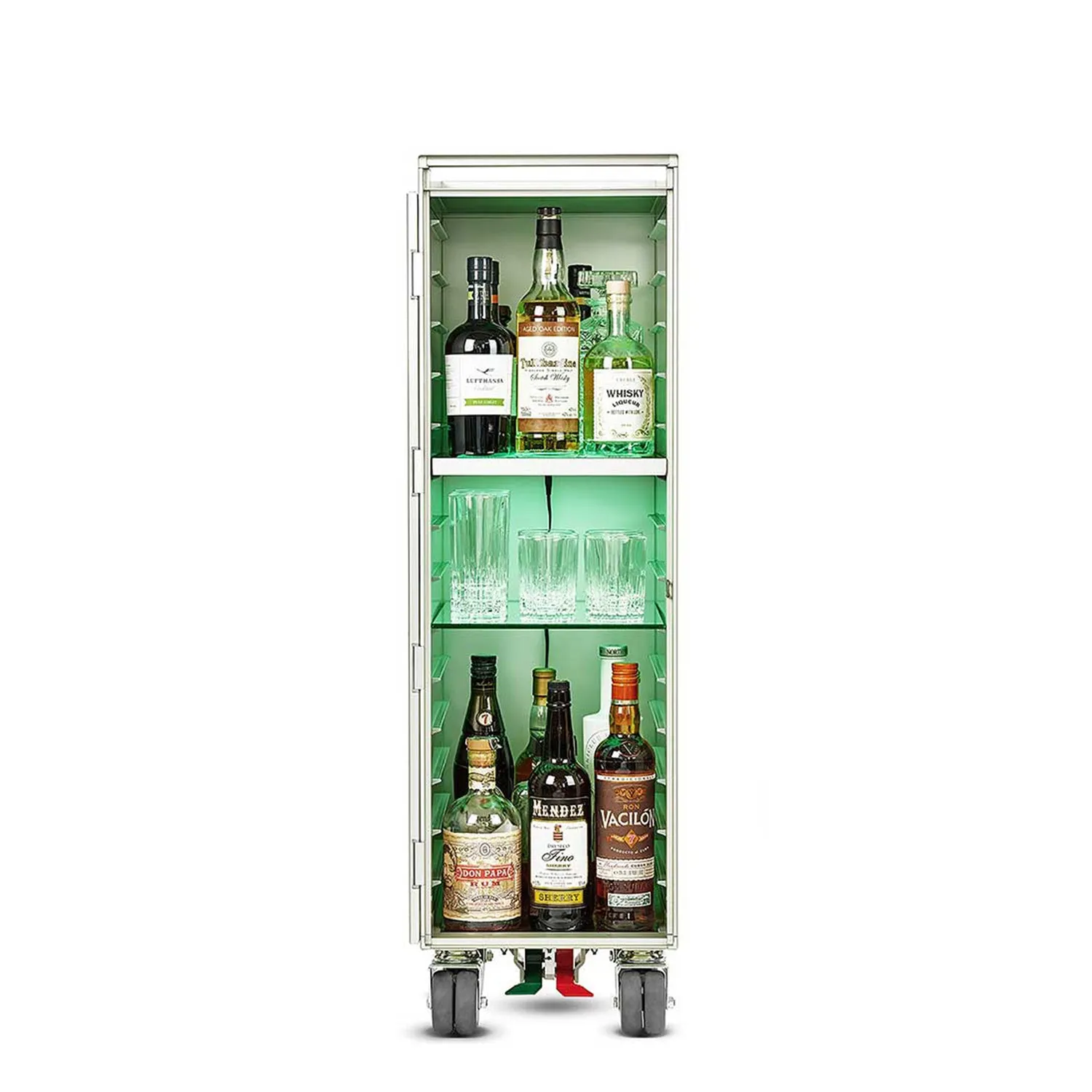 bordbar | voyager trolley aluminium | ensemble