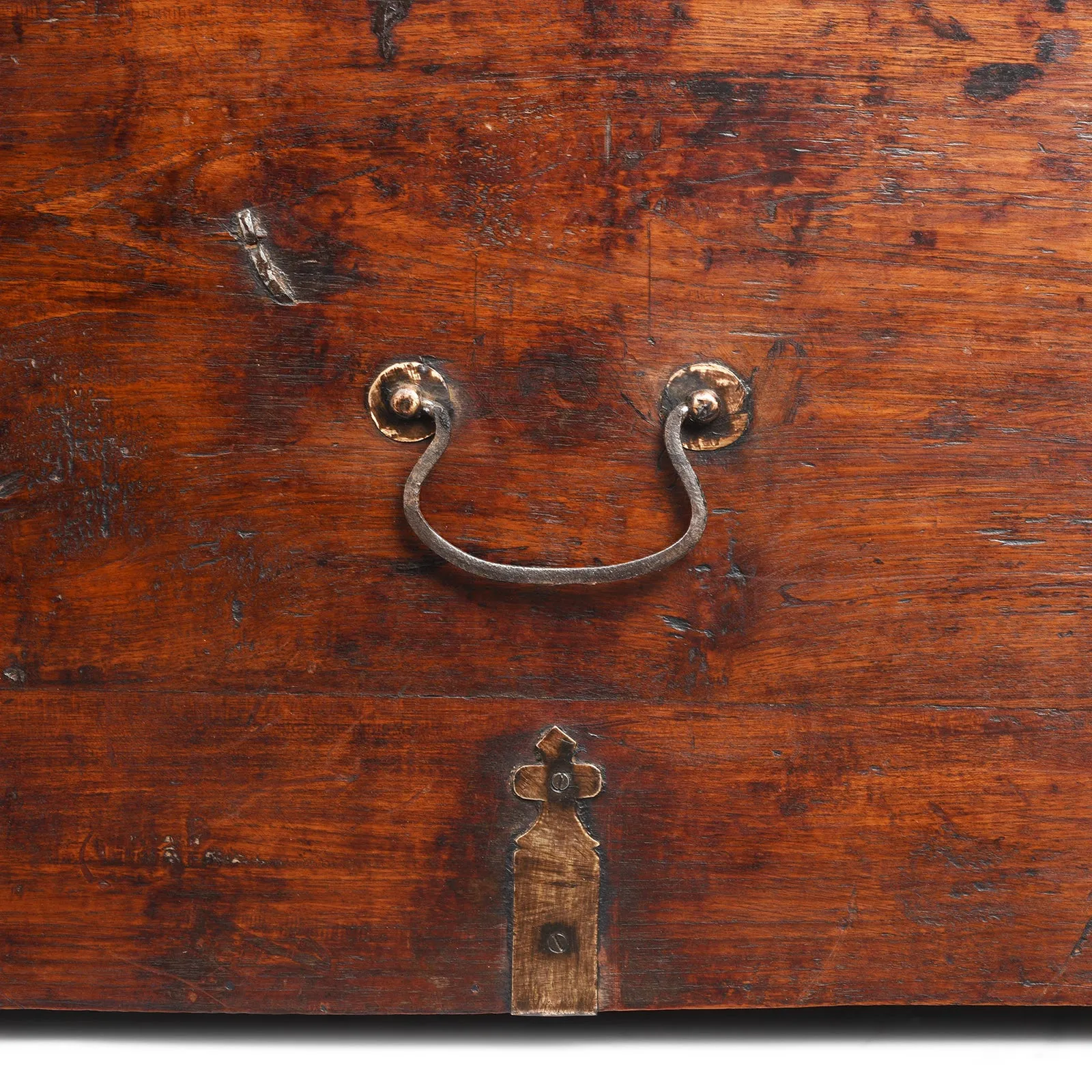 Brass Bound Military Chest From Gujarat - 19th Century