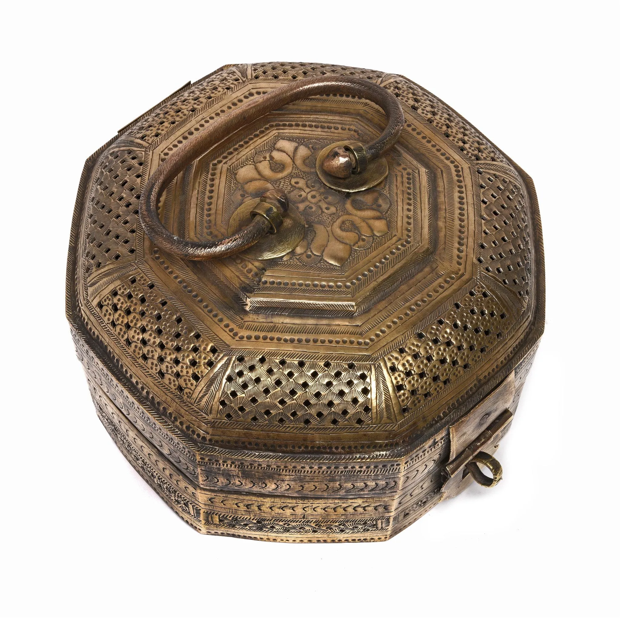 Brass Pandan Box from Rajasthan - 19thC