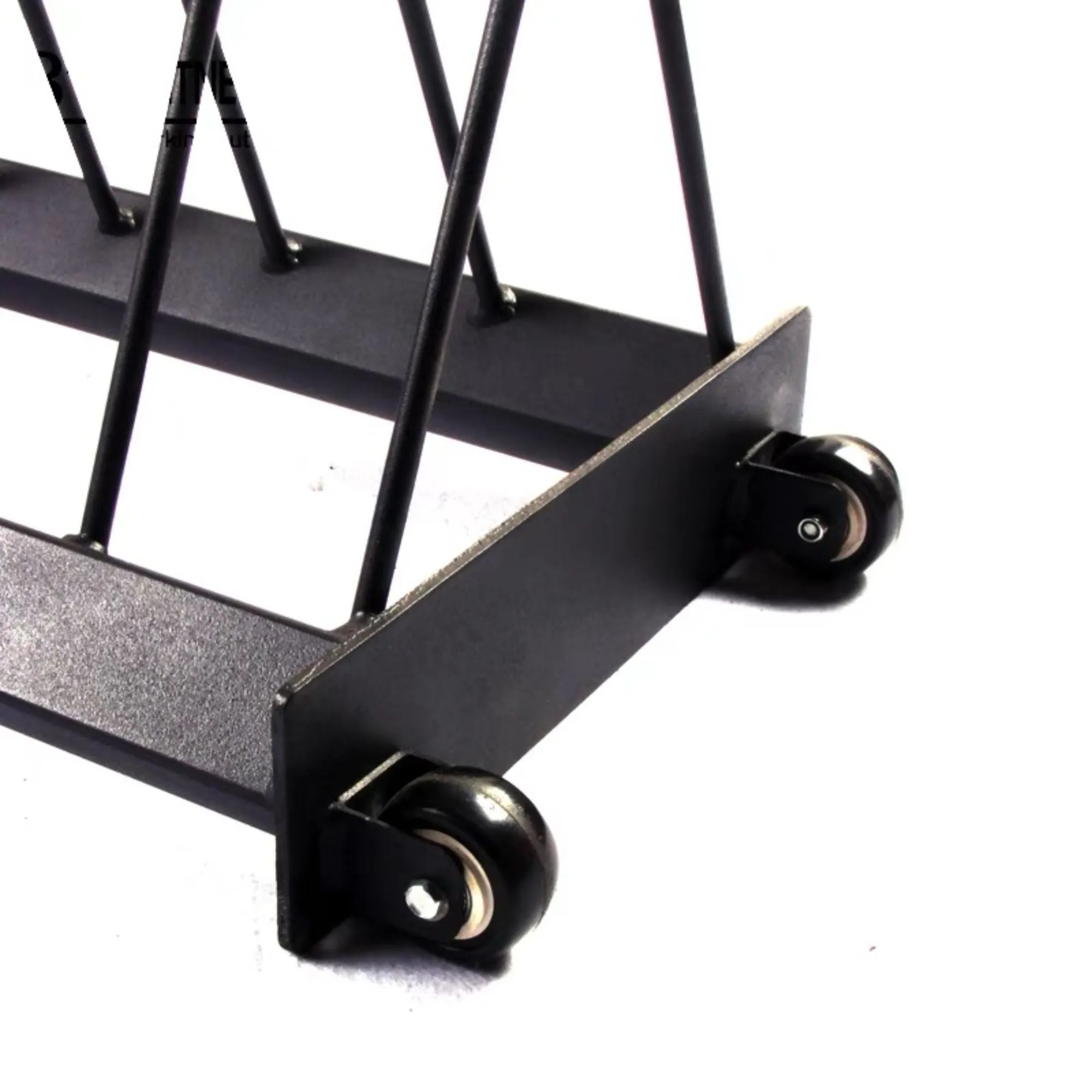 Bumper plate rack trolley