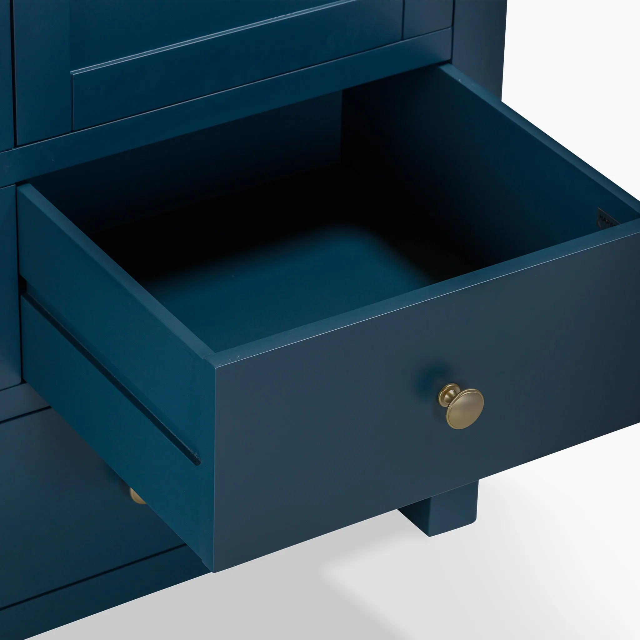 Burford Triple Larder Unit in Navy Blue