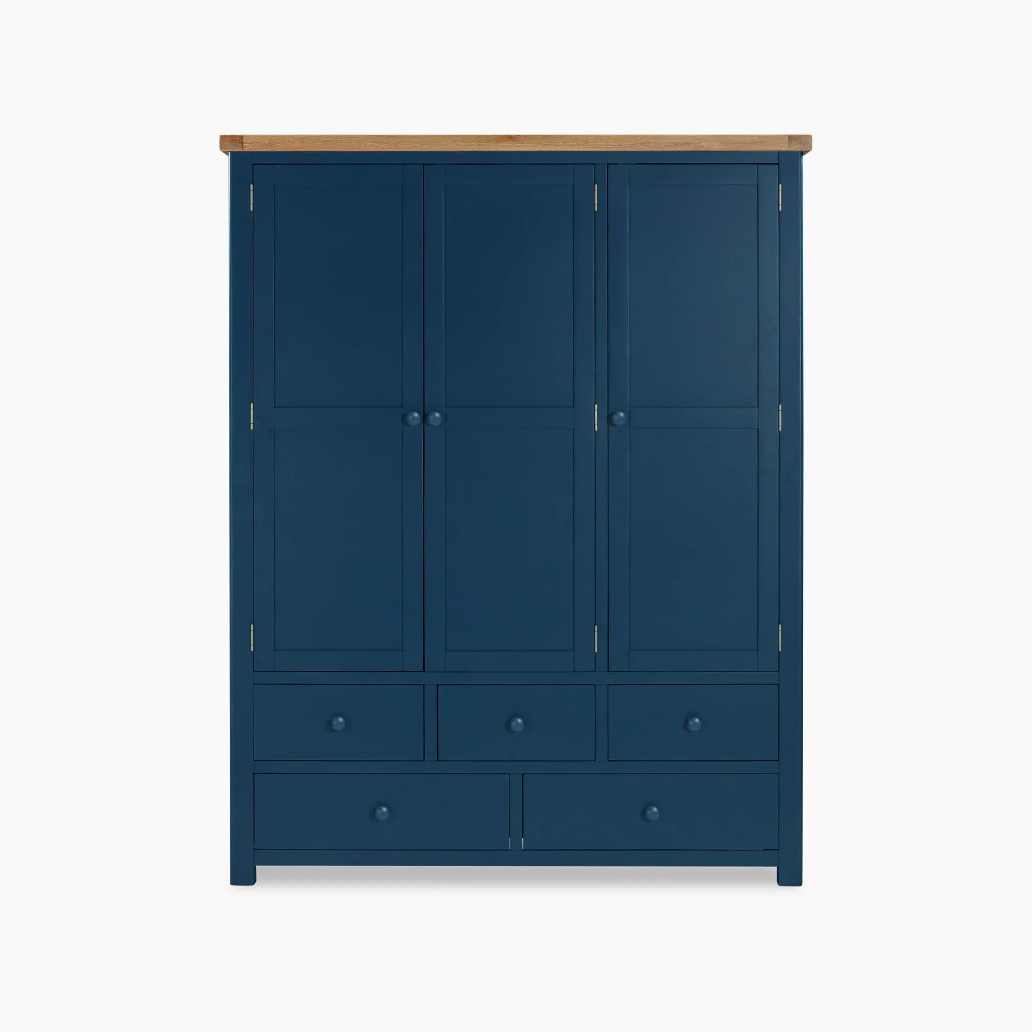 Burford Triple Larder Unit in Navy Blue