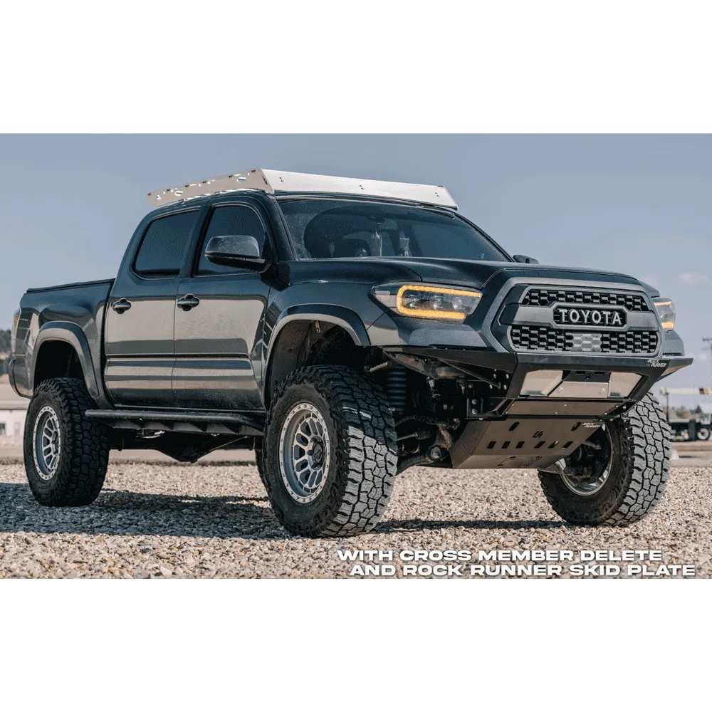 C4 Fabrication - Rock Runner Front Skid Plate with Cross Member Delete - Toyota Tacoma (2016-2023)