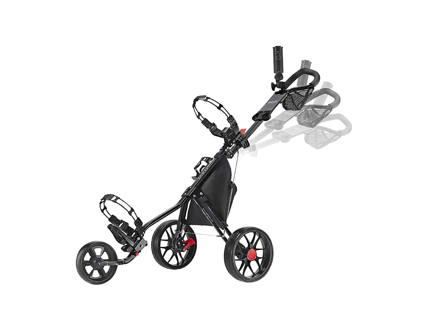 Caddytek CaddyLite 11.5 V3 3 Wheel Golf Push Cart - SuperLite Deluxe, Lightweight, Easy To Fold Caddy Cart Pushcart