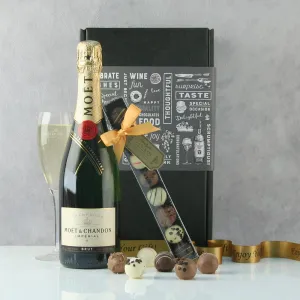 Champagne and Chocolate Truffles Gift Set