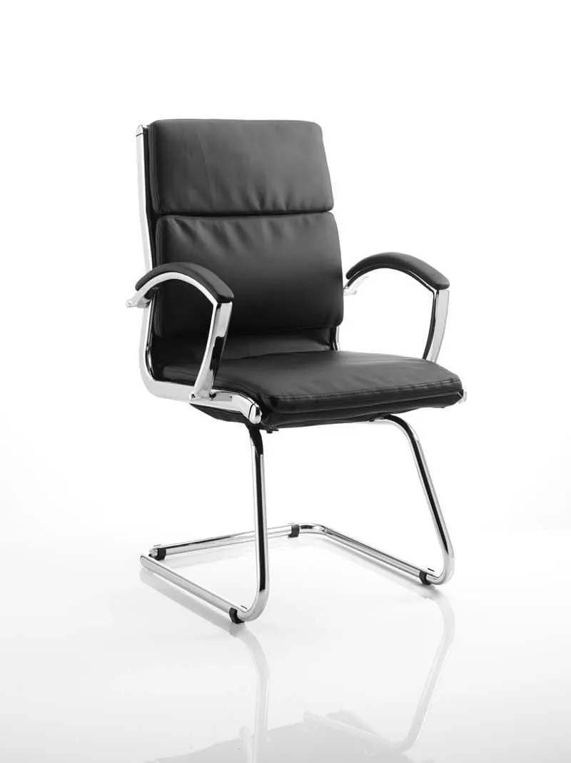 Classic Leather Cantilever Chair