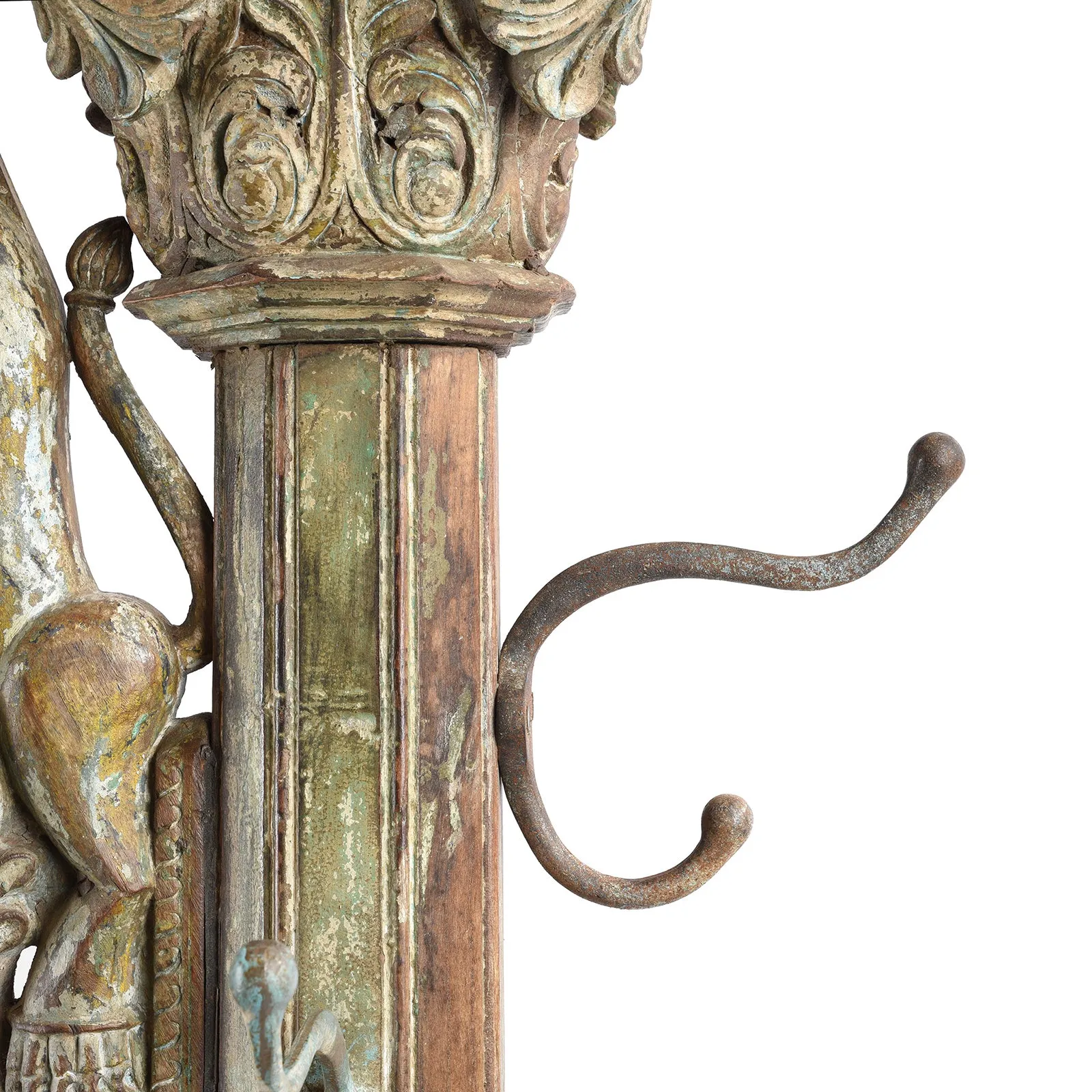 Coat Stand Made From An Old Indian Pillar