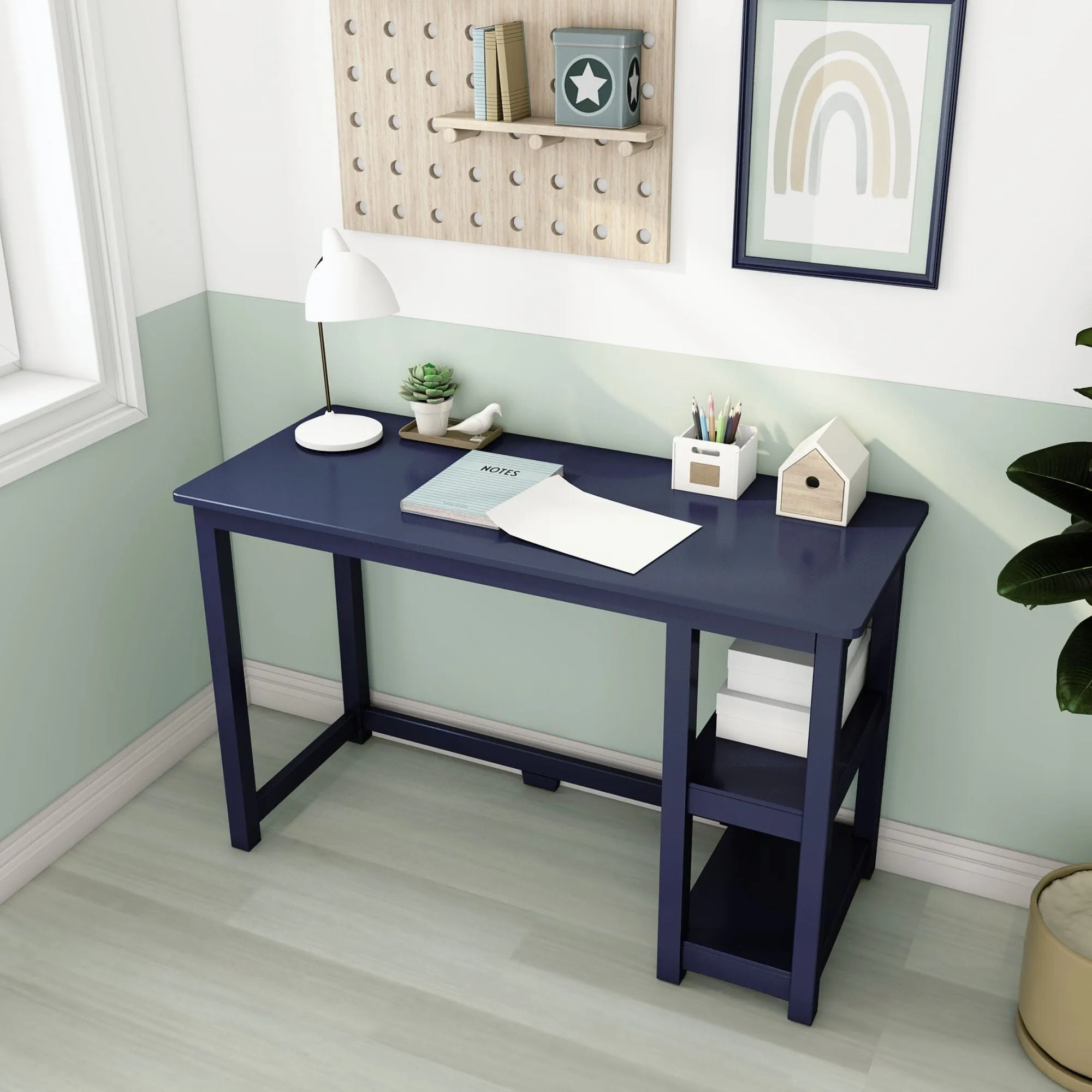 Desk with Shelves