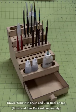 Drawer Add-On For Paint Brush and Glue Rack