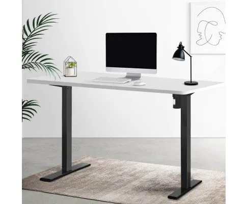 Electric Standing Desk Motorised Adjustable Sit Stand Desks Black White