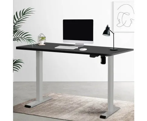 Electric Standing Desk Motorised Adjustable Sit Stand Desks Grey Black