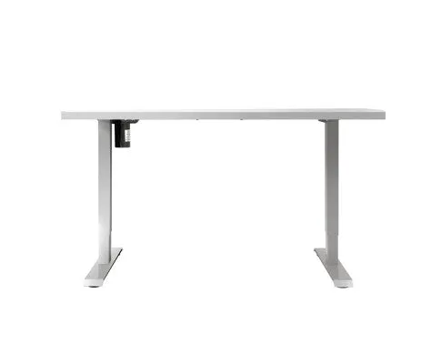 Electric Standing Desk Motorised Sit Stand Desks Table White 140cm