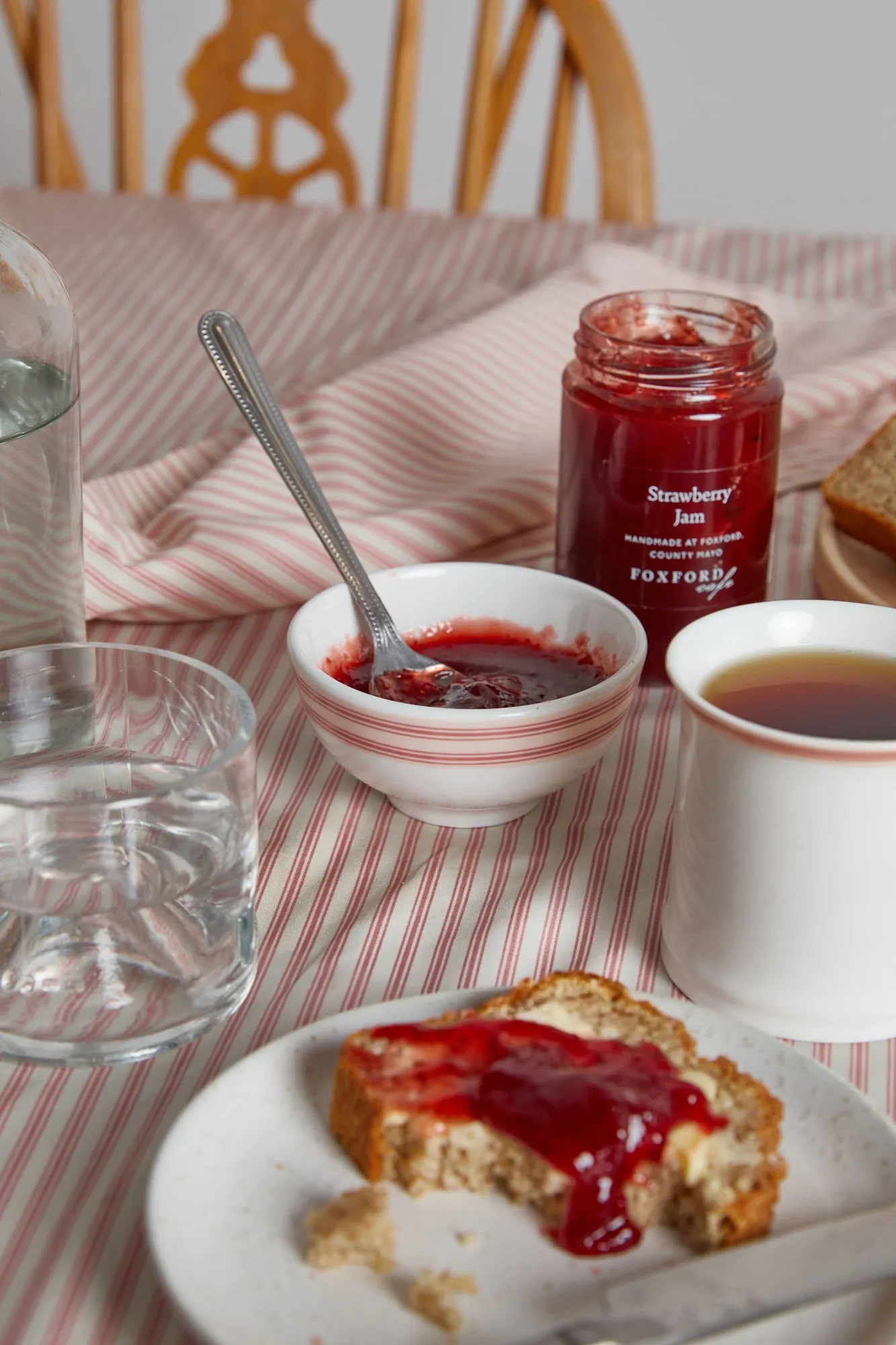 Foxford Pink Stripe Dip Bowl