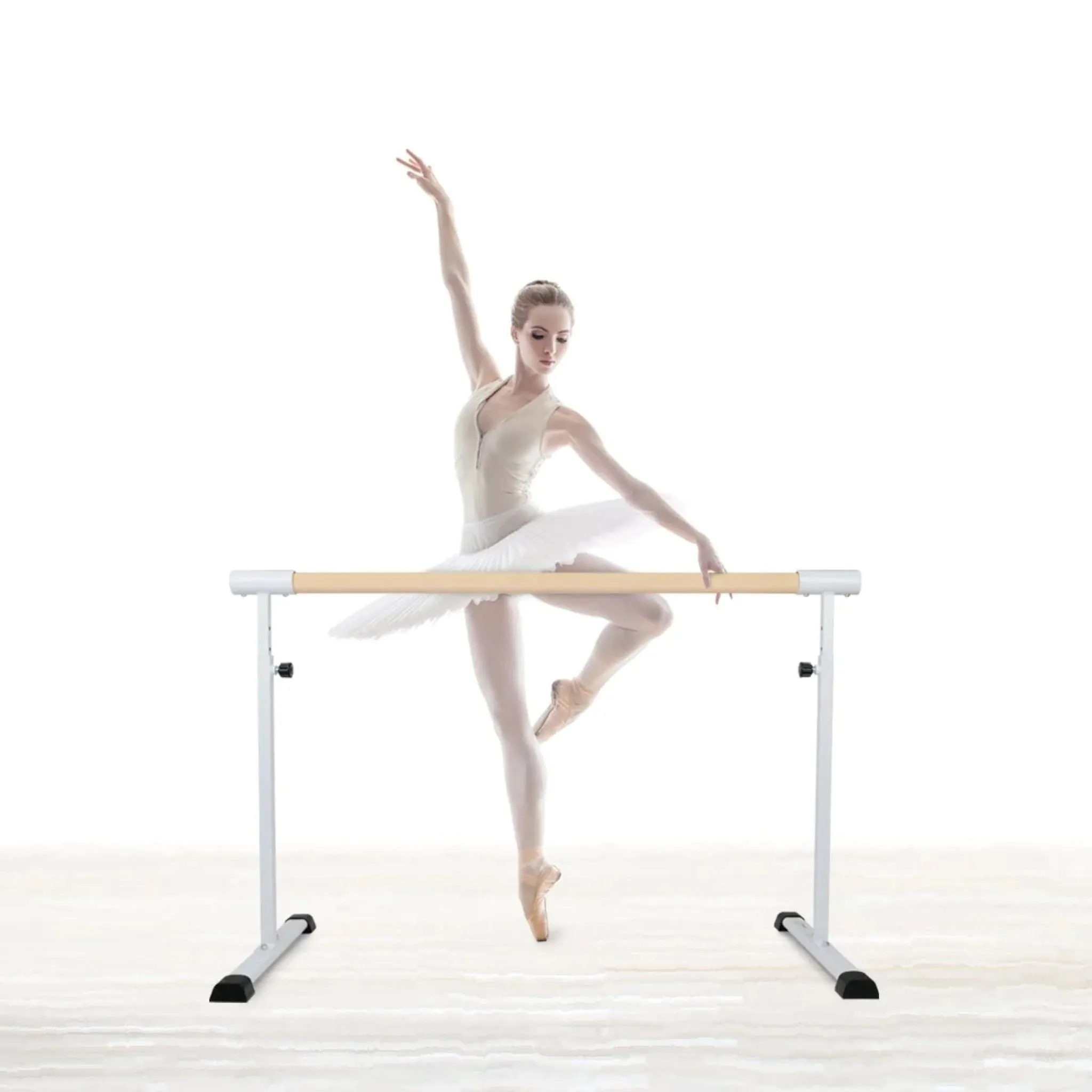 Freestanding and portable Ballet / stretch Barre 110cm (with extension option)