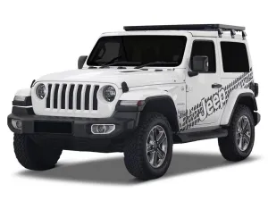 Front Runner Slimline II 1/2 Roof Rack Kit - Jeep Wrangler JL 2 Door 2018-Current