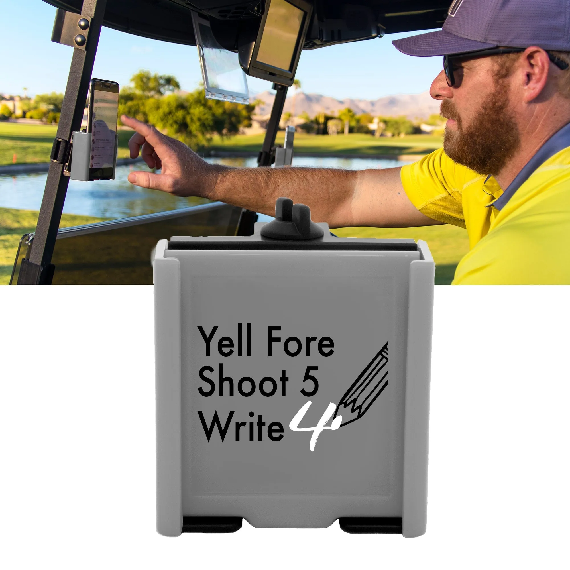 Golf Cart Phone Mount