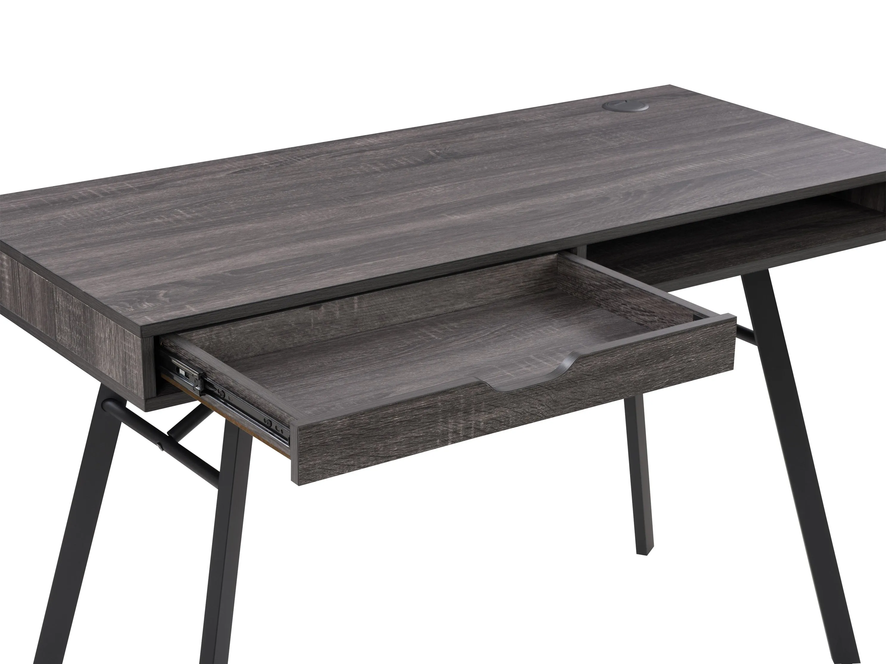 Grey Natural Wood Desk