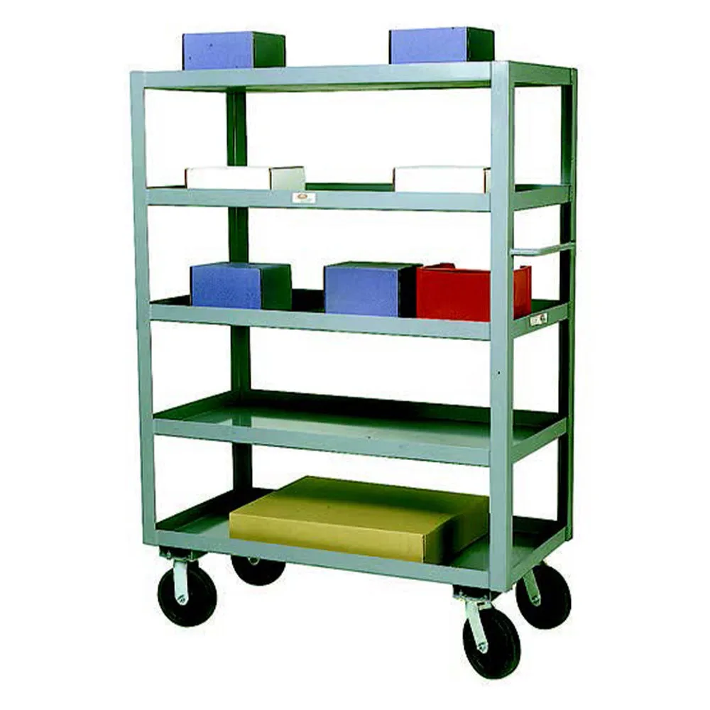 Heavy-Duty Five Shelf Service Cart - Up to 3000 lbs, Fully Assembled