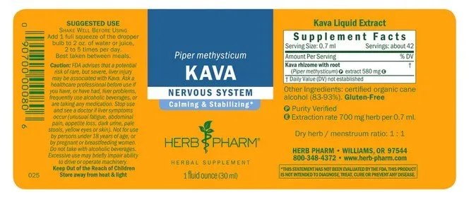 Herb Pharm Kava 1 oz Liquid