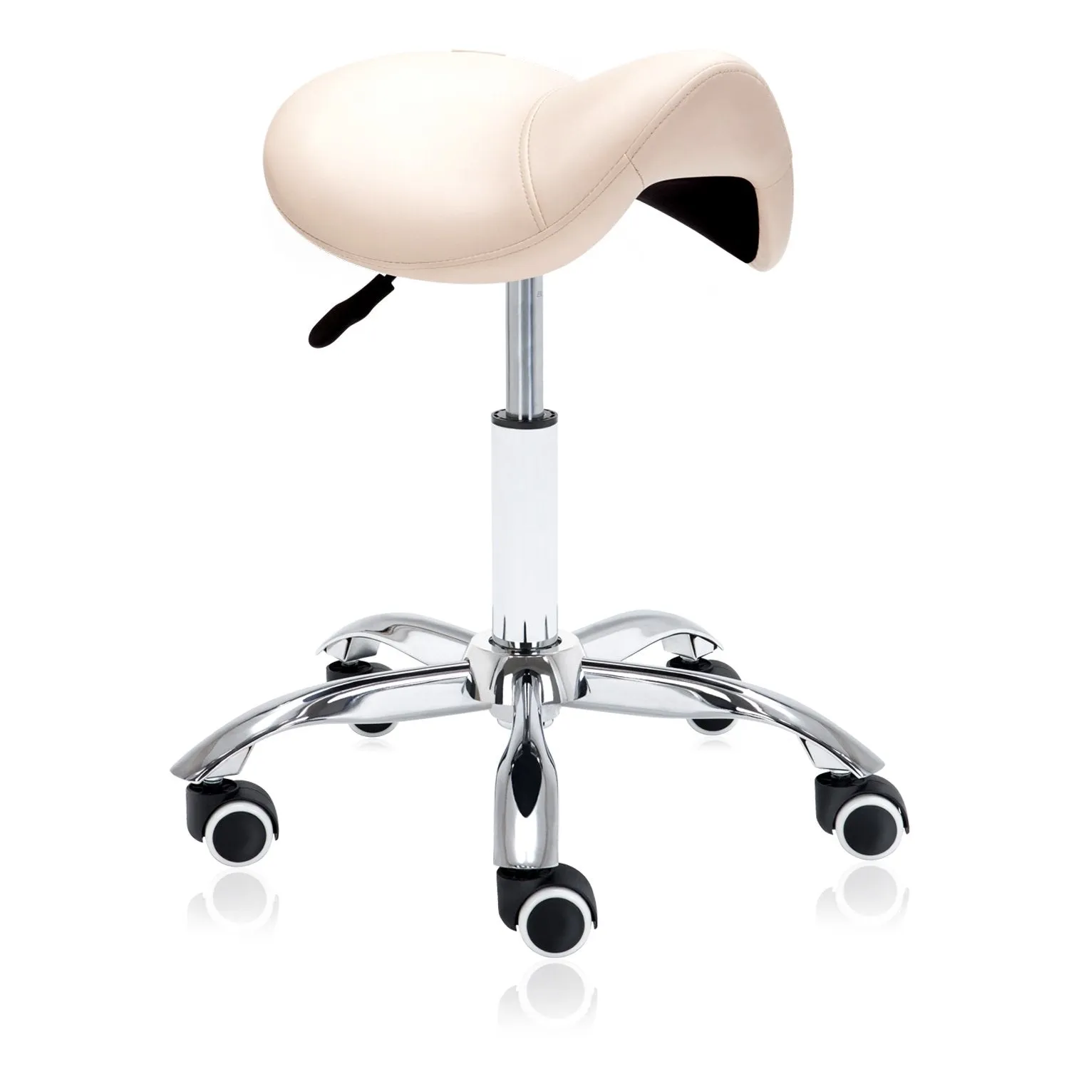 Hydraulic Saddle Rolling Ergonomic Medical Stool