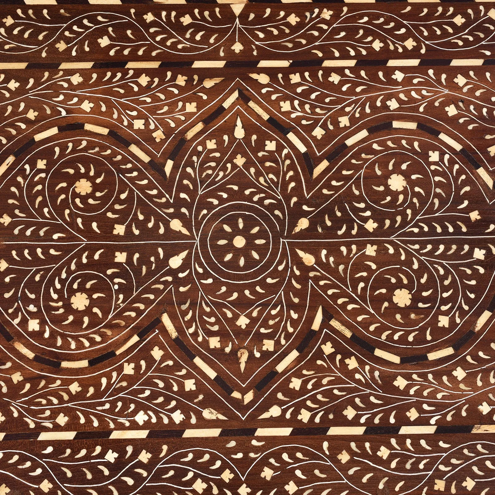 Indian Chest Of Drawers - With Later Bone Inlay Work Ca 1920