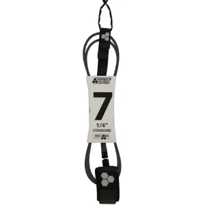 Leash - Channel Islands - 7 1/4 Hex Cord Standard - Black (Grey Hex)